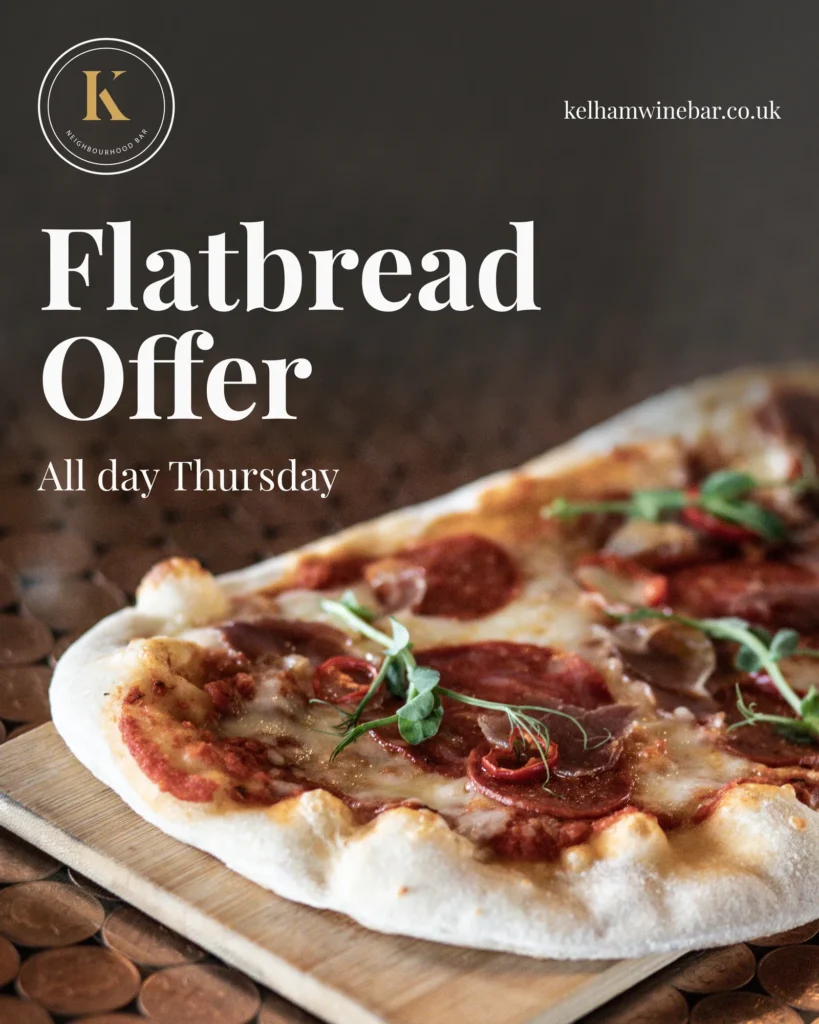 KWB social post promoting the flatbread offer